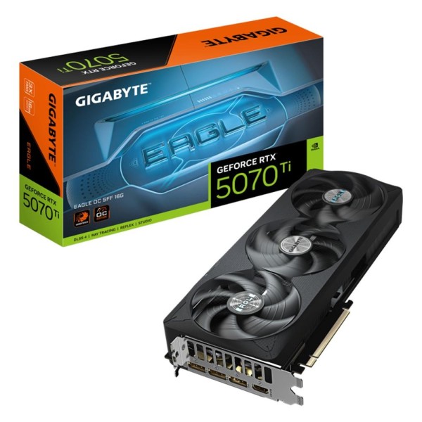 Tarjeta grafica gigabyte rtx 5070ti eagle oc sff 16gb gddr7 - 3x dp - 1x hdmi pci express 5.0