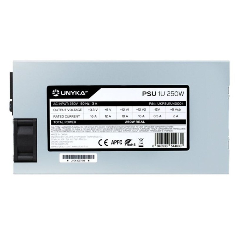 Fuente alimentacion unykach flex 1u atx 250w