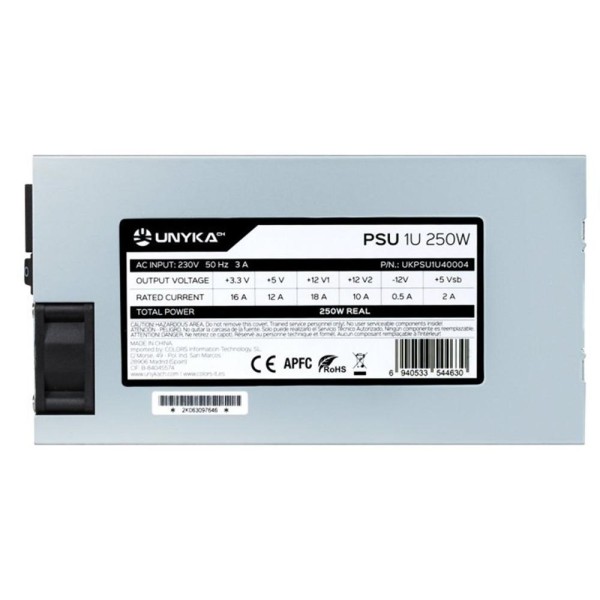 Fuente alimentacion unykach flex 1u atx 250w