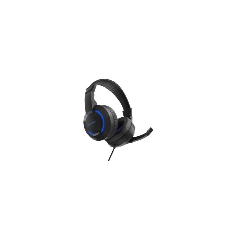HEADSET ENERGY SISTEM HALO GAMING 501168 DRIVER 40MM JACK 3.5MM USB LUZ LED MICROFONO COLOR NEGRO