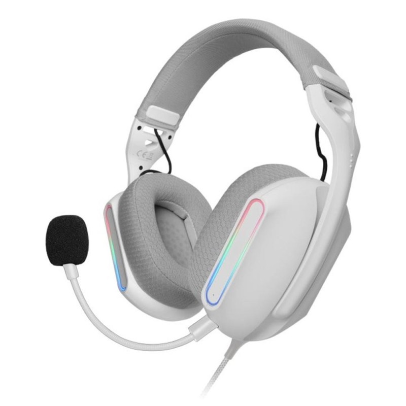 Auriculares mars gaming mhpro argb blanco