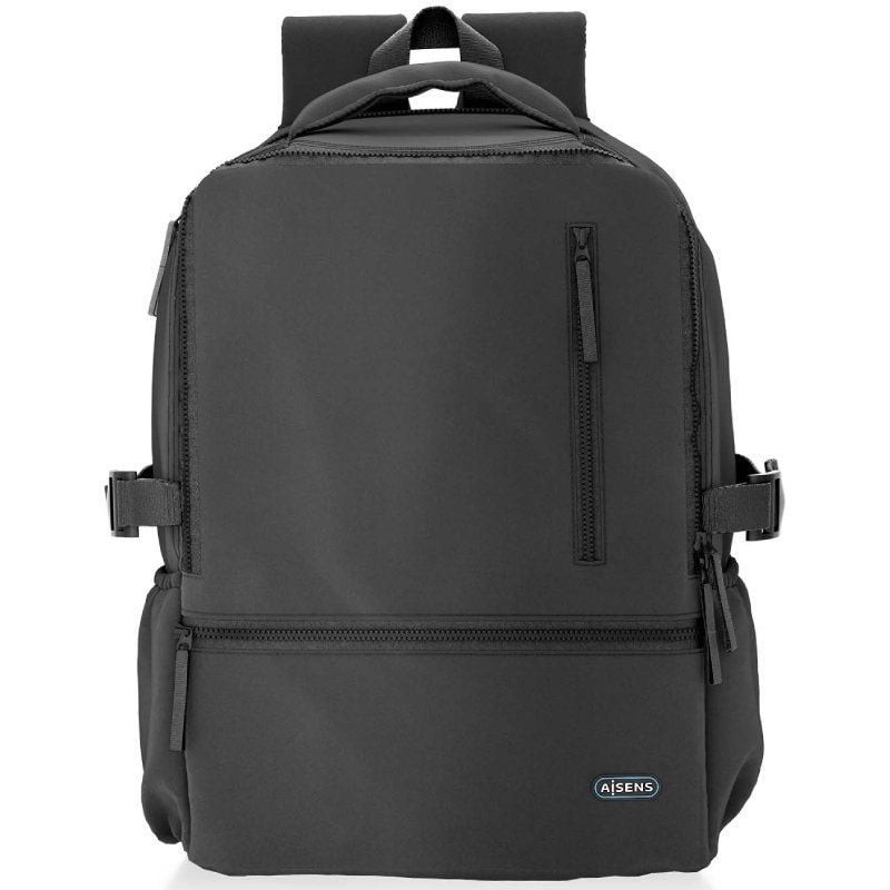 Mochila Aisens ASBG-BP086-BK para Portátiles hasta 15.6″/ Impermeable/ Negro