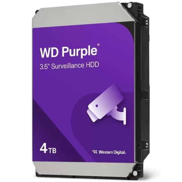 Disco Duro Western Digital WD Purple Surveillance 4TB/ 3.5″/ SATA III/ 128MB