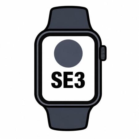 Apple Watch SE3/ GPS/ Cellular/ 40mm/ Caja de Aluminio Medianoche/ Correa Deportiva Azul Marino S/M