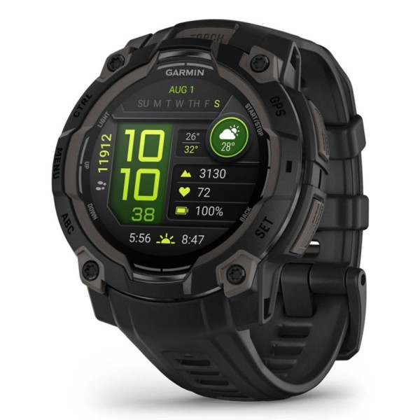 Smartwatch garmin instinct 3 45mm amoled negro correa negra