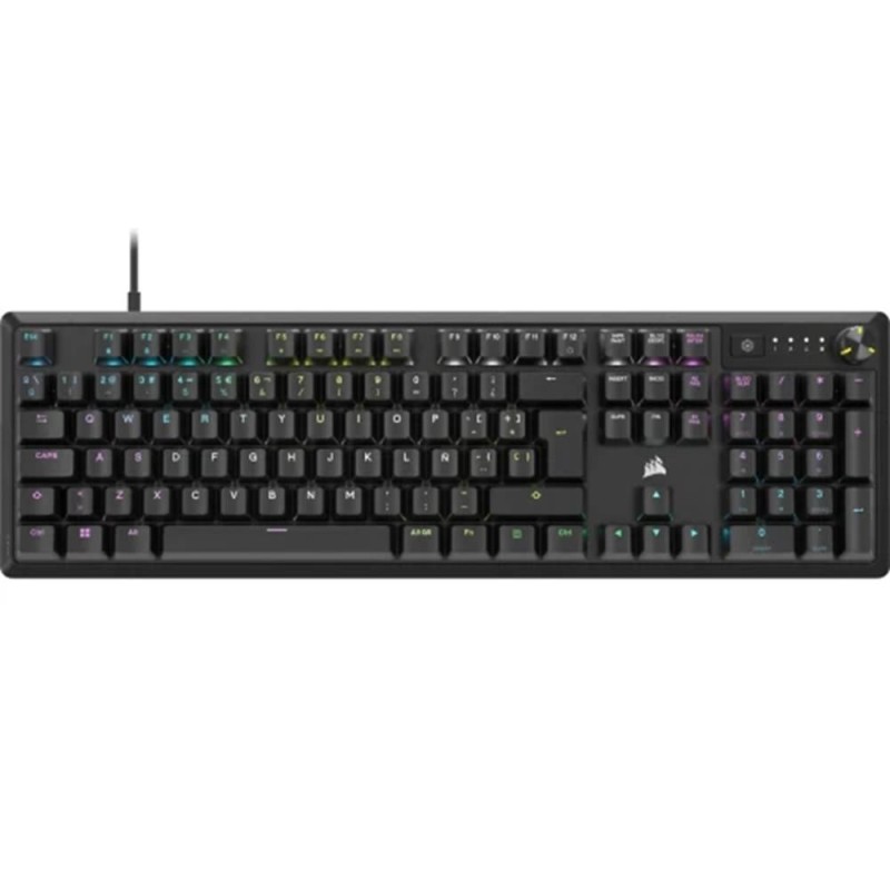 Teclado gaming corsair k70 core rgb negro portugues