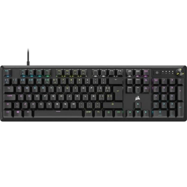 Teclado gaming corsair k70 core rgb negro portugues