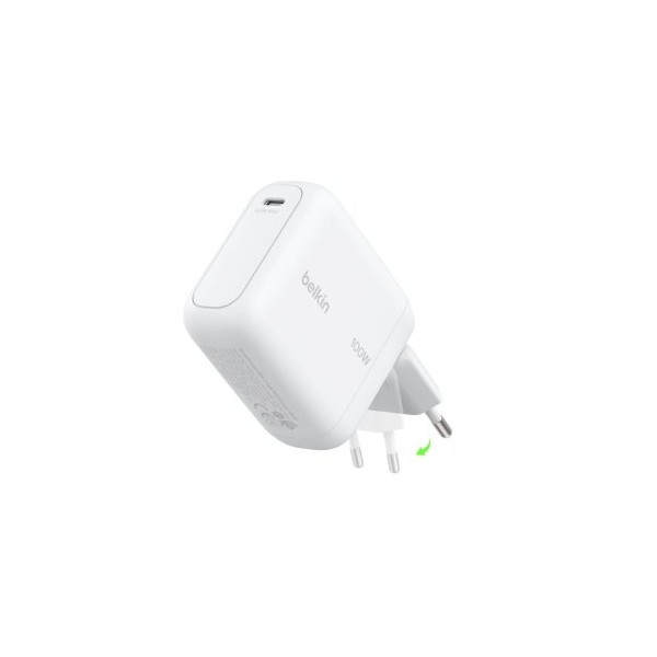 CARGADOR USB GAN BELKIN WCH025 100W PD 1xUSB-C BLANCO