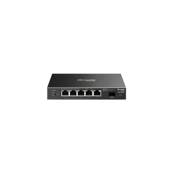 SWITCH POE+ NO GESTIONABLE TP-LINK SG2206MP 6P 5xRJ45 1Gbps 4xPoE+ 1xSFP Gbps 63W