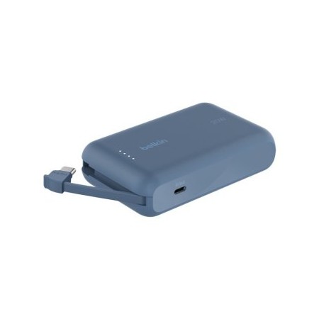 POWERBANK 10000mAh BELKIN BPB021HQBL PD 20W 1xUSB-C CABLE INTEGRADO USB-C AZUL