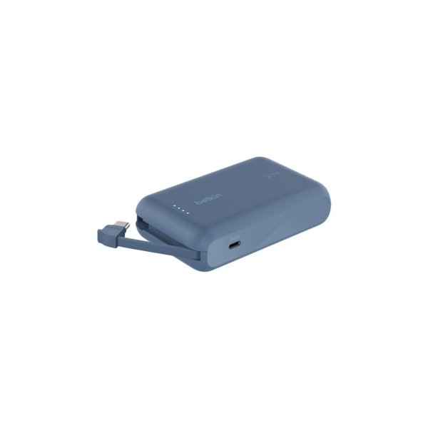 POWERBANK 10000mAh BELKIN BPB021HQBL PD 20W 1xUSB-C CABLE INTEGRADO USB-C AZUL