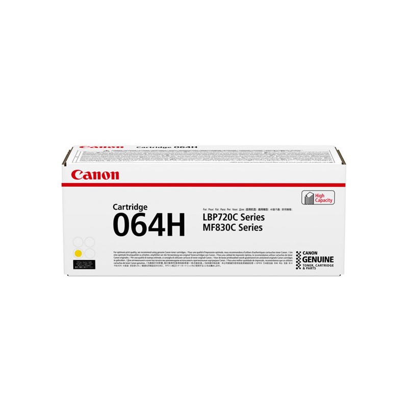 Cartucho toner canon 064h amarillo 10400 paginas