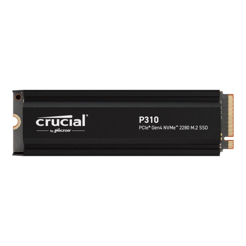 Disco duro interno solido ssd crucial p310 1tb m.2 nvme pci express 4.0 heatsink