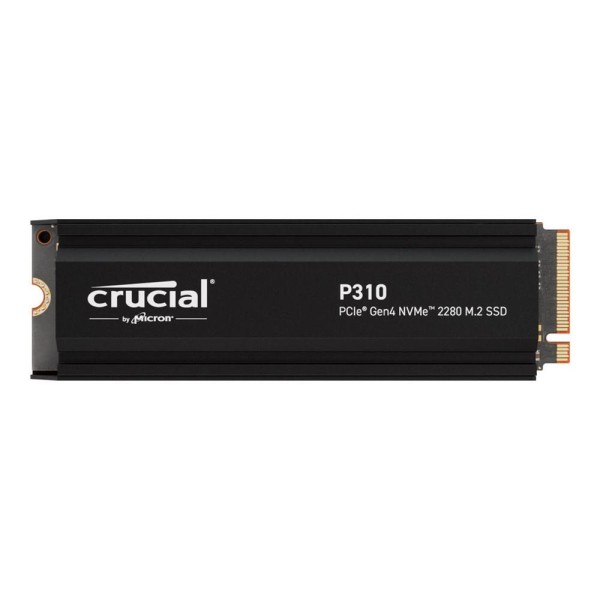 Disco duro interno solido ssd crucial p310 1tb m.2 nvme pci express 4.0 heatsink