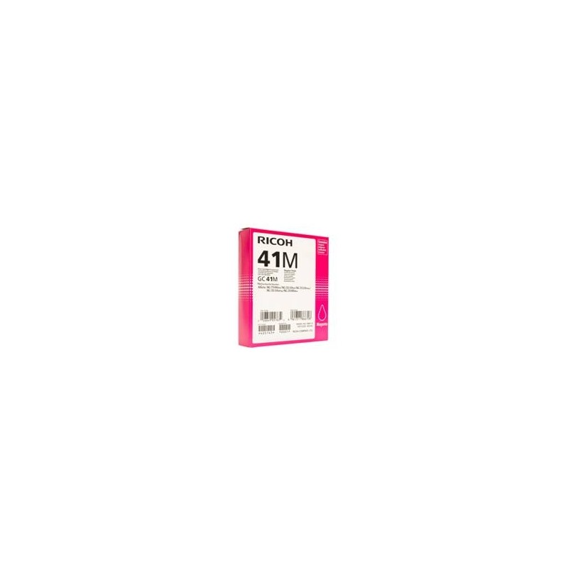 Cartucho gel ricoh gc - 41m magenta (2500 pag)