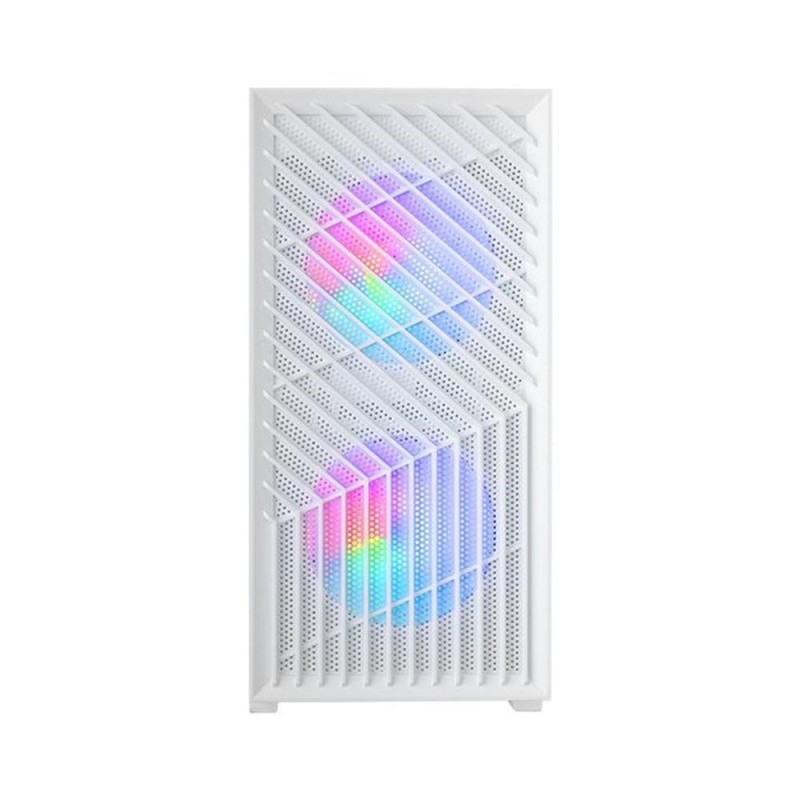 Caja ordenador mars gaming mcvortexw matx frgb cristal templado blanca