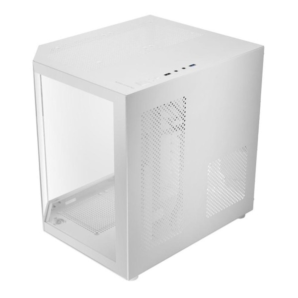 Caja ordenador mars gaming mc3tlite matx cristal templado blanco
