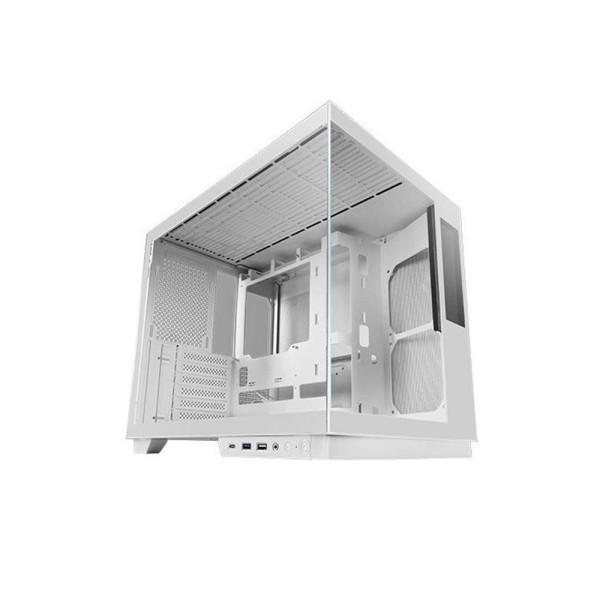 Caja ordenador mars gaming mcmirage atx cristal templado blanco