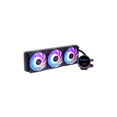 REFRIGERACION LIQUIDA UNYKAch UK363101 AQUASTORM NEO 360 360MM 3x120MM TDP 300W ARGB LCD NEGRO