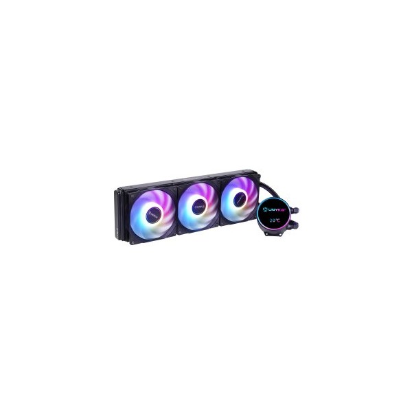 REFRIGERACION LIQUIDA UNYKAch UK363101 AQUASTORM NEO 360 360MM 3x120MM TDP 300W ARGB LCD NEGRO