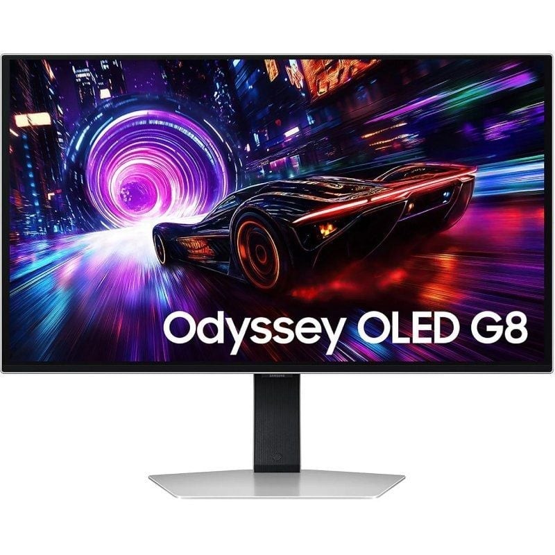 Monitor Gaming Samsung Odyssey OLED G8 G81SF S32FG810SU 32″/ 4K/ 0.03ms/ 240Hz/ QD-OLED/ Multimedia/ Regulable en altura/ Plata