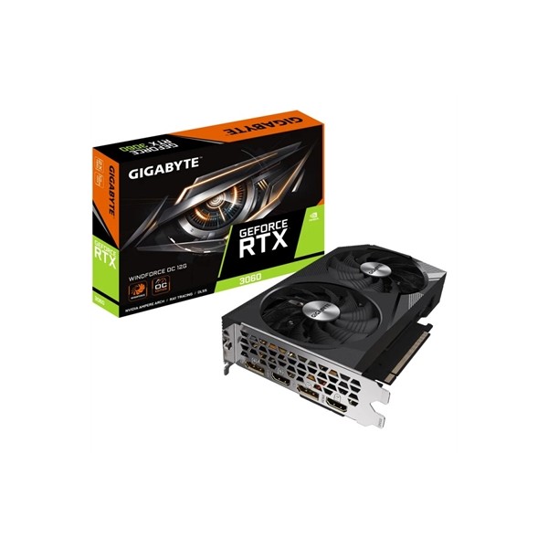 Tarjeta grafica gigabyte rtx 3060 windforce oc 12gb gddr6 2 x dp - 2 x hdmi - pci express 4.0