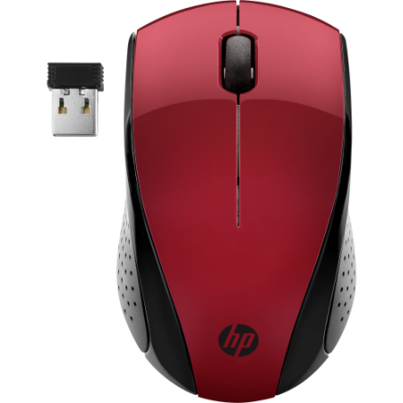 HP Ratón inalámbrico 220 (Rojo Ocaso)