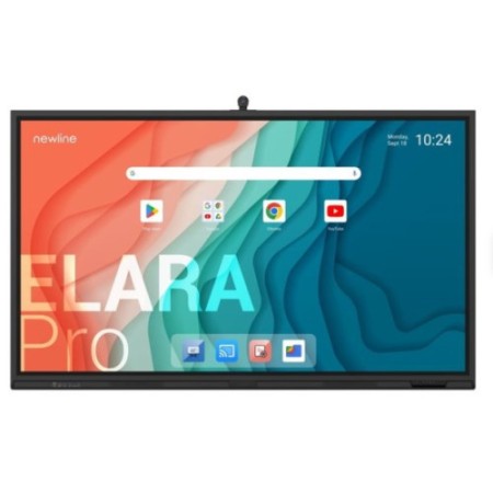 NEWLINE MONITOR INTERNATIVO ELARA PRO (TT-7523QCA+) 75″, ANDROID 13, GOOGLE EDLA, CAMARA 4K, 8 MIC, MULTI USUARIO, 2X20W+SUB15W,