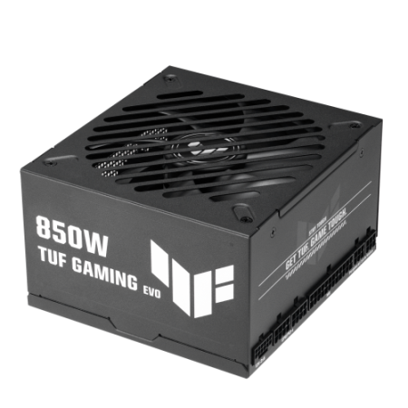 FUENTE ALIMENTACION ASUS TUF-GAMING-850G-EVO,850W, 80+ GOLD, ATX 3.0 COMPATIBLE, MILITARY-GRADE COMPONENTS, DUAL BALL BEARING, A