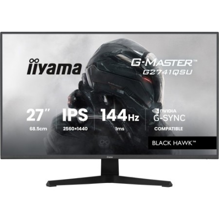 MONITOR IIYAMA 27 PULGADAS RESOLUCION WQHD (2560X1440), PANEL IPS, 1 MS (MPRT), 75 HZ, BRILLO 250, CONTRASTE 1000:1, HDMI, DISPL