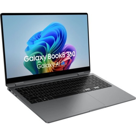 SAMSUNG PORTATIL GALAXY BOOK5 360, INTEL CORE ULTRA 5 226V, PANTALLA (15.6″) TACTIL FULL HD, 16GB LPDDR5X-SDRAM, 512GB SSD, WI-F