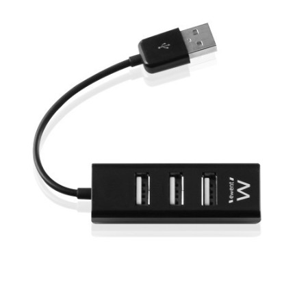 Ewent EW1123 hub de interfaz 480 Mbit/s Negro