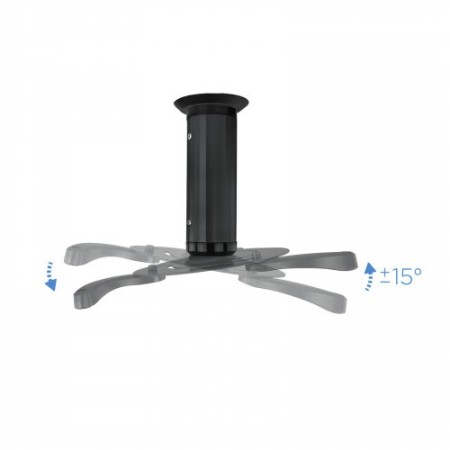 TooQ SOPORTE UNIVERSAL DE TECHO GIRATORIO 360º PARA PROYECTOR NEGRO