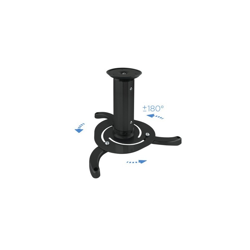 TooQ SOPORTE UNIVERSAL DE TECHO GIRATORIO 360º PARA PROYECTOR NEGRO