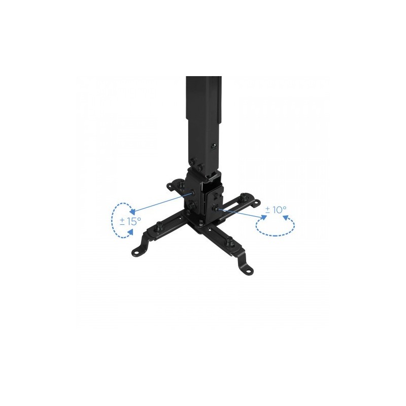 TooQ SOPORTE UNIVERSAL INCLINABLE DE TECHO PARA PROYECTOR NEGRO