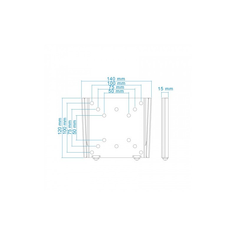 TooQ SOPORTE ULTRA DELGADO PARA MONITOR / TV LCD, PLASMA DE 10-23, NEGRO