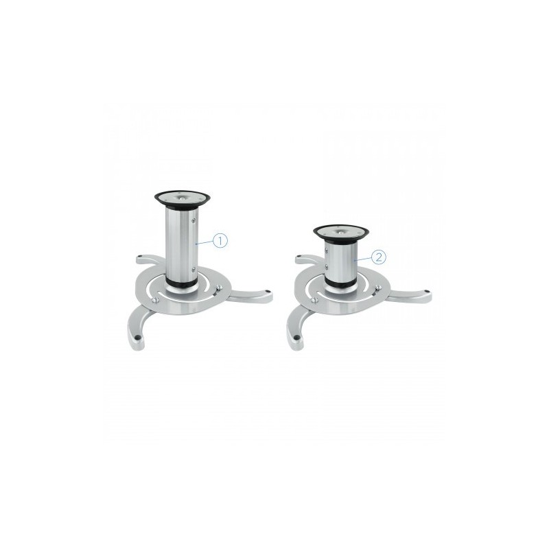 TooQ SOPORTE UNIVERSAL DE TECHO GIRATORIO 360º PARA PROYECTOR PLATA