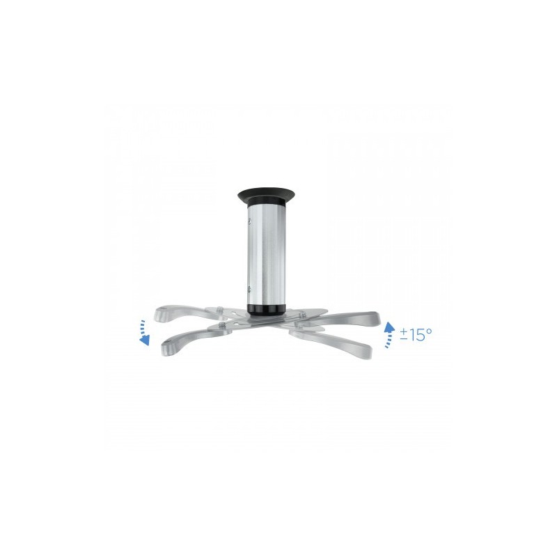 TooQ SOPORTE UNIVERSAL DE TECHO GIRATORIO 360º PARA PROYECTOR PLATA