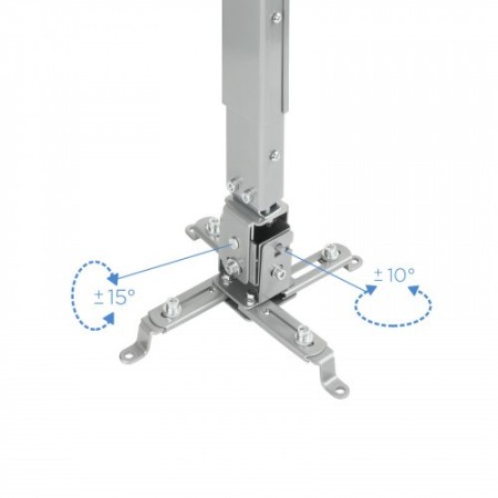 TooQ SOPORTE UNIVERSAL INCLINABLE DE TECHO PARA PROYECTOR PLATA