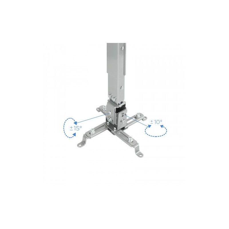 TooQ SOPORTE UNIVERSAL INCLINABLE DE TECHO PARA PROYECTOR PLATA