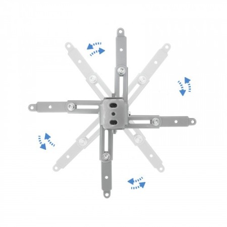TooQ SOPORTE UNIVERSAL INCLINABLE DE TECHO PARA PROYECTOR PLATA
