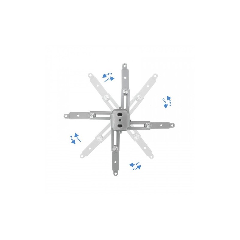 TooQ SOPORTE UNIVERSAL INCLINABLE DE TECHO PARA PROYECTOR PLATA