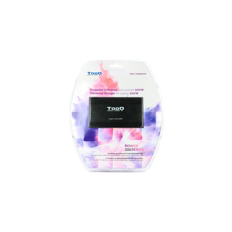 TooQ CARGADOR UNIVERSAL PORTATIL TQLC-100BS01M 100W 3 EN 1 USB