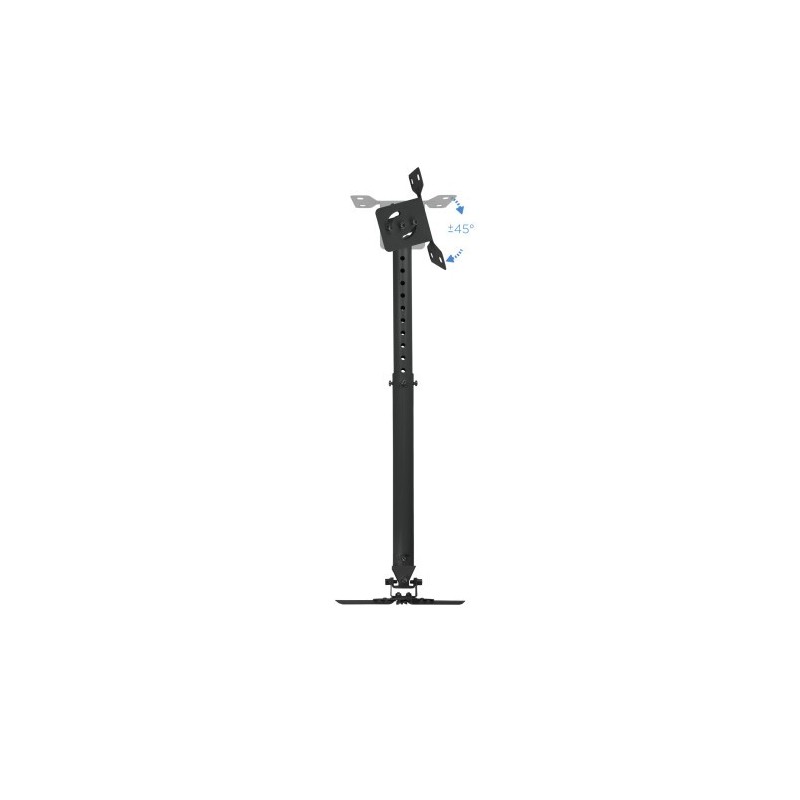 TooQ SOPORTE UNIVERSAL DE TECHO GIRATORIO 360º E INCLINABLE PARA PROYECTOR NEGRO