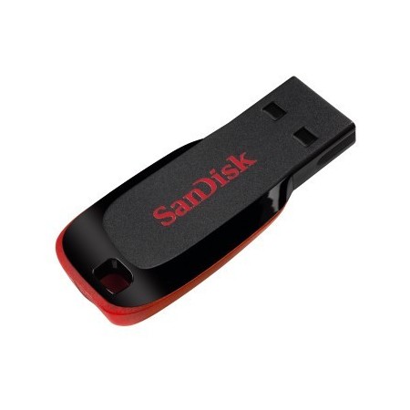Sandisk Cruzer Blade unidad flash USB 64 GB USB tipo A 2.0 Negro, Rojo