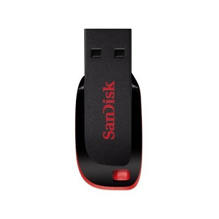 Sandisk Cruzer Blade unidad flash USB 64 GB USB tipo A 2.0 Negro, Rojo