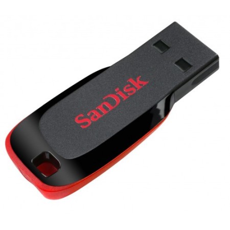 Sandisk Cruzer Blade unidad flash USB 64 GB USB tipo A 2.0 Negro, Rojo