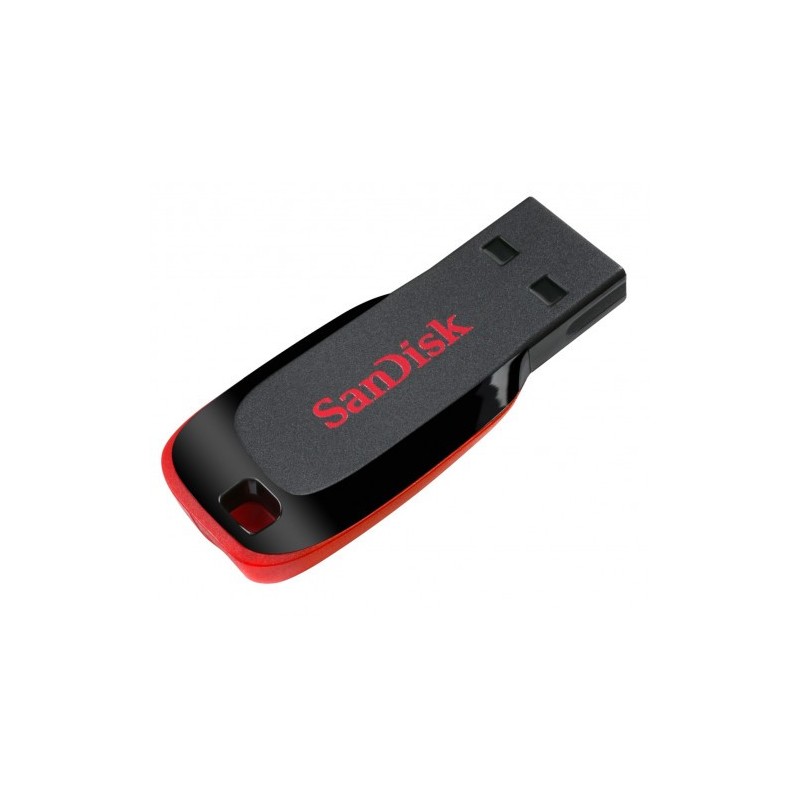 Sandisk Cruzer Blade unidad flash USB 64 GB USB tipo A 2.0 Negro, Rojo