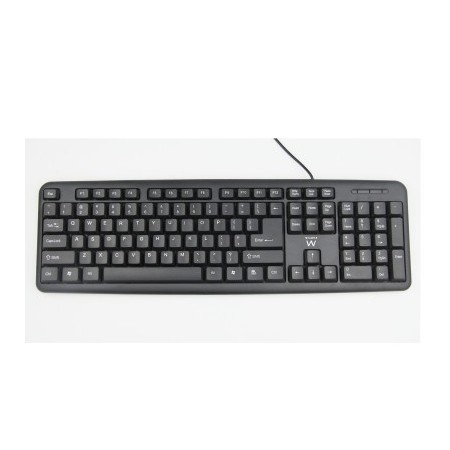 EWENT TECLADO STANDARD SLIM USB NEGRO (EW3109)