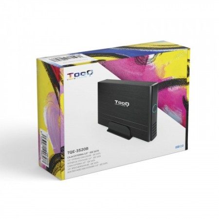 TooQ CAJA HDD 3,5″ IDE/SATA A USB 2.0 NEGRA